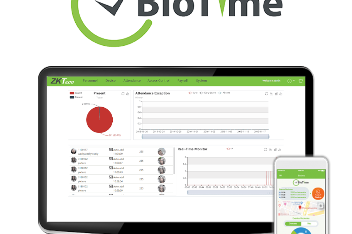 Biotime 8.5 for attendance management